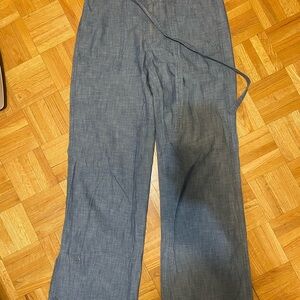 GAP Women's Wide Leg Blue Pants